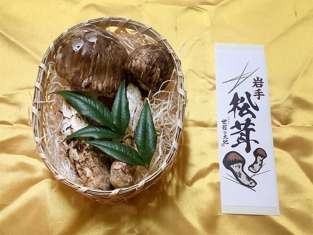 不揃い松茸130gの写真